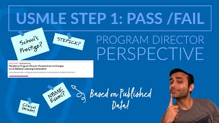 What do Program Directors Think of USMLE P/F? (RECENT DATA RELEASE!)