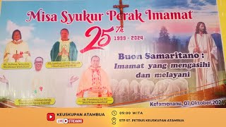 MISA SYUKUR PERAK IMAMAT ANGKATAN I SEMINARI TINGGI ST. MIKHAEL KUPANG, 7 OKTOBER 2024