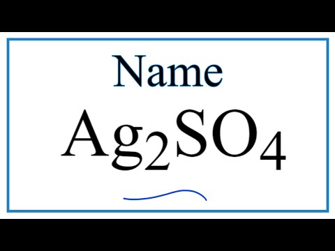 What is the name for AgSO4?