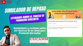 SIMULADOR GRATUITO/ 20 reactivos para Promoción Horizontal 👨‍🏫👩‍🏫