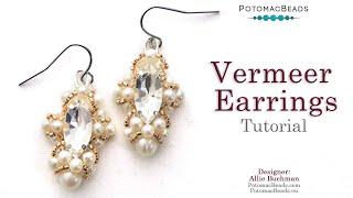 Vermeer Earrings - DIY Jewelry Making Tutorial by PotomacBeads