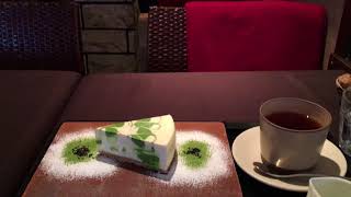 京都 抹茶レアチーズケーキ | Kyoto  Matcha Green Tea no-bake cheesecake