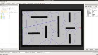 Map search with RRT algorithm