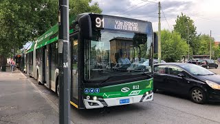 Viaggio a bordo dei nuovissimi Solaris Trollino sulla linea 90 e 91
