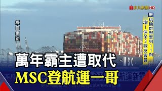 全球最大貨櫃航商換人！MSC買船造船衝運能 成功擠下馬士基｜非凡財經新聞｜20220107