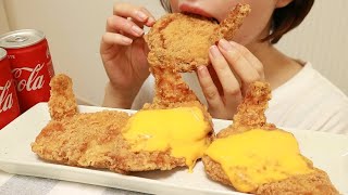 ASMR Eating |  ASMR☆咀嚼音注意 モスチキンを食べる音 fried chicken eating sound