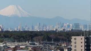 2013/01/04東京スカイツリーと富士山（鎌ヶ谷市役所屋上より）