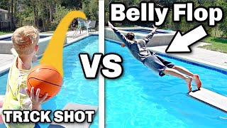 0.01% Trick Shot, Or Fall in The Pool Challenge