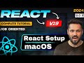 React js 19 tutorial Hindi #3 Install React in macOS |  React.Js setup in macOS