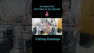 Tickling Challenge with hair play and gloves #shorts #gagtalkchallenge #gags @sharmy's vlogs