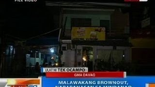 NTG: Malawakang brownout, nararanasan sa Mindanao