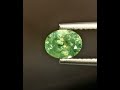 Natural green demantoid garnet 1.05 carats oval shape very rare gemstone