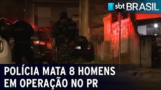 Oito homens são mortos em confrontos com policiais no Paraná | SBT Brasil (11/08/22)