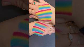 Colour theory perfectionism for split cakes🌈 #facepaint #facepainting #onestrokepainting #artshorts