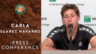 Carla Suárez Navarro Press Conference after Round 1 I Roland-Garros 2021