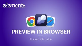 Elements: Preview in Browser
