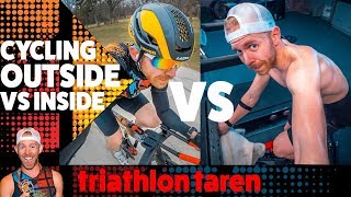 ZWIFT vs CYCLING OUTDOORS: triathlon training cycling tips