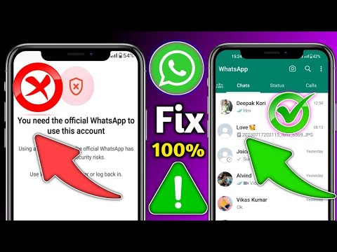 Whatsapp Number Not Verified Problem | You Need The Official Whatsapp ...