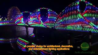 Bridge decoration, stunning lighting displays