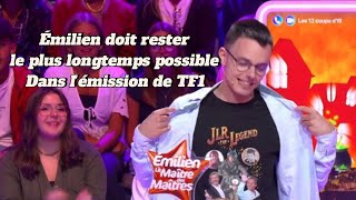 Les 12 Coups de Midi  pourquoi Émilien doit rester le plus longtemps possible dans l'émission de TF1