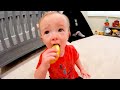 Baby Eats His First Lemon!