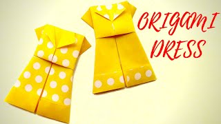 ORIGAMI DRESS l How to Make Origami Dress  l Paper Dress l Creative DIY Projects