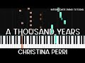 Christina Perri - A Thousand Years (Intermediate Piano Tutorial)