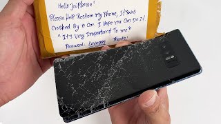 How To Restore Galaxy Note 8 Cracked, Restoring Destroyed Phone