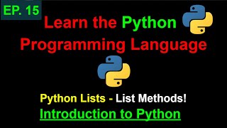 Python List Methods | Learn Python Programming (Ep. 15)