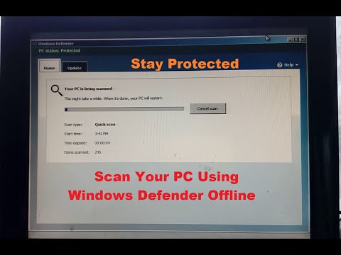 Scanning Virus Infected PC|Windows Defender Offline|Remove Virus