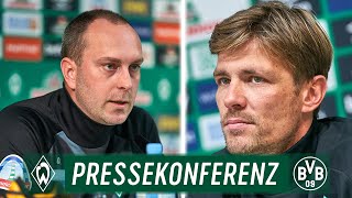 LIVE: Pressekonferenz mit Ole Werner & Clemens Fritz | SV Werder Bremen - Borussia Dortmund
