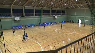 フットサル徳島県リーグ第8節　トーリオミーロ（緑）vs 四国大学（青）