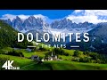 FLYING OVER DOLOMITES (4K UHD) - Relaxing Music Along With Beautiful Nature Videos - 4K Video Ultra