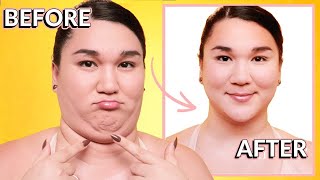 Contouring for Beginners⚡ How to Contour ROUND FACE. & DOUBLE CHIN (Easy Plus Si