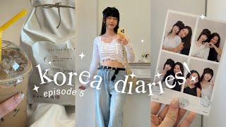 KOREA VLOG ep. 5 🍮 productive day in seoul, aesthetic shopping vlog + what i eat