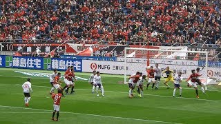 2019年3月30日 第5節 浦和レッズvsFC東京 CKからエヴェルトンシュート