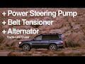 Power Steering Pump + Alternator + Belt Tensioner Install on the 100 Series Land Cruiser