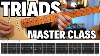 Learn All Your Triads on Strings 2,3, and 4 for Guitar