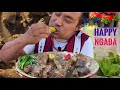 Happy Ngada, festival of Rengma Nagas || eating perilla seeds with chicken Naga Rengma dish.