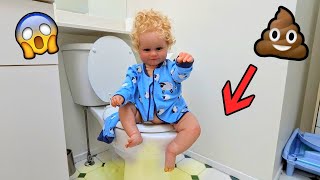 Reborn Toddler Boy Pees On Floor Role Play