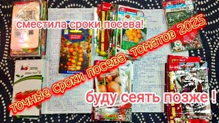 Томаты 2025! Сроки посева! Легкий метод выращивания рассады! Кто где будет расти! Схемы высадки!