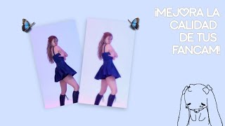 tutorial de como mejorar la calidad de tu fancam o video🧺🤎  [cap cut]