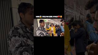 Omg Her Voice😱 | Singing In Delhi Metro | Jhopdi K #shorts #singing #metro
