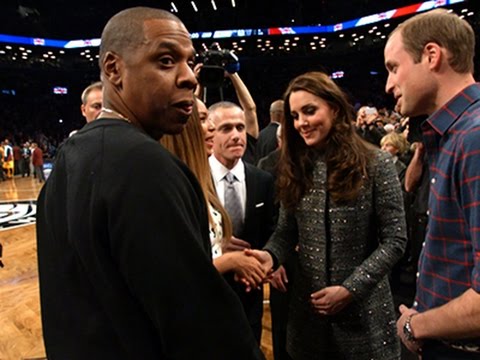 Beyoncé e Jay Z conhecem Príncipe William e Kate Middleton