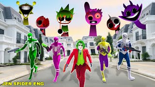 What If 5 SPIDER MAN Live In 1 House...?? Colorful Spider-Man & Joker Take on Monster Sprunki + MORE