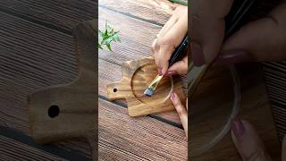 Discover the Creative Way to Paint a Tea Coaster! #shorts #viral