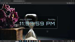 Glassmorphism Digital Clock Using HTML, CSS and JavaScript with Source Code