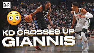 Kevin Durant Puts The Moves On Giannis Antetokounmpo With NASTY Crossover