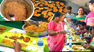 கல்யாண வீட்டு கறி விருந்து ஸ்பெஷல் | KARI VIRUNTHU VLOG IN TAMIL | MUTTON, CHICKEN, FISH, SWEETS