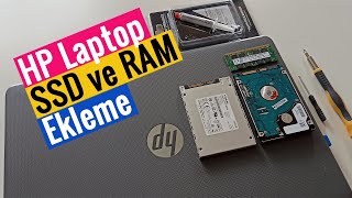 HP Laptop SSD ve RAM Takma | Termal Macun Değişimi | HP SSD and RAM Upgrade!